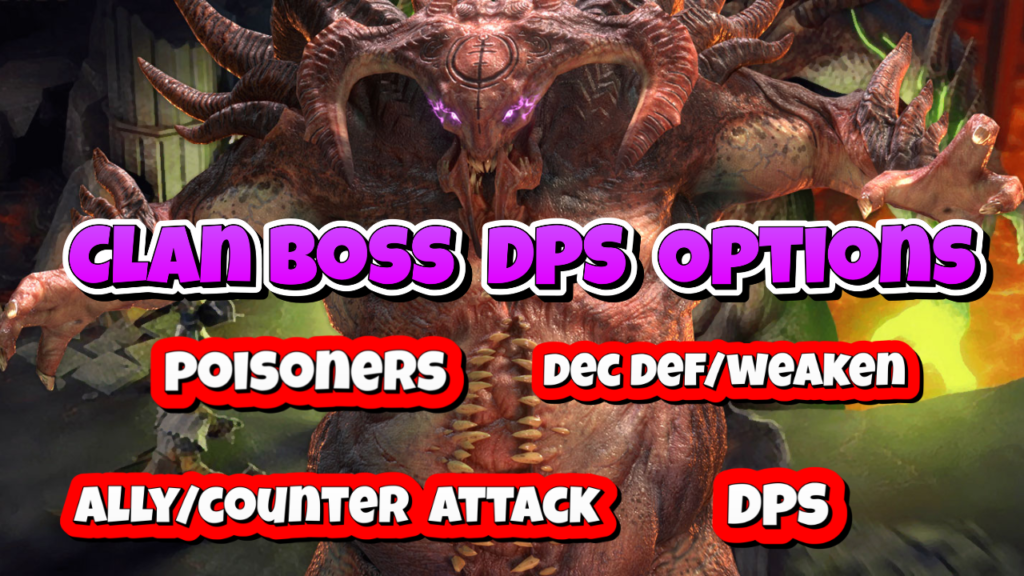 Clan Boss DPS Options