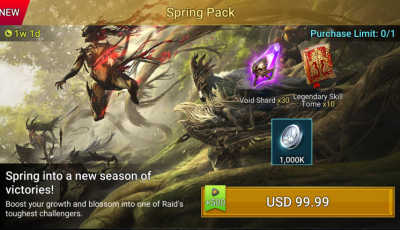 Void Spring Pack