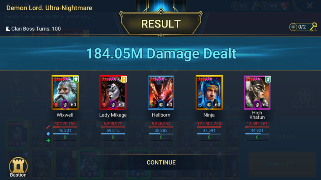 Wixwell Shields Up Clan Boss Team!